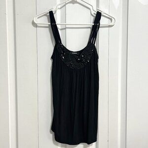 Express Women's Sleeveless Beaded Camisole (Size Small)